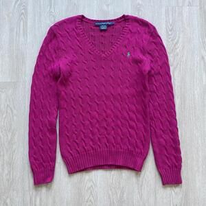 Ralph Lauren Sport V-Neck Cable Knit